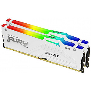 Kingston Fury Beast White RGB EXPO 32 ГБ [2x16 ГБ 6000 МГц DDR5 CL36 DIMM]