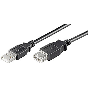 Goobay USB 2.0 Hi-Speed extension cable USB 2.0 male (type A), USB 2.0 female (type A), 3 m, Black