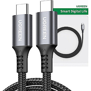 Кабель Ugreen USB-C на USB-C 3 м Черный (15961)