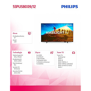 LED TV 55 collas 55PUS8009/12