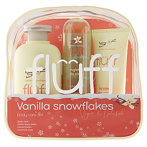 FLUFF SET Vanilla Snowflake balsam do ciała 200ml + mgiełka do ciała 80ml + krem do rąk 50ml