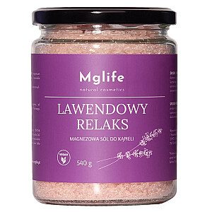 MGLIFE Magnezowa sól do kąpieli Lawendowy Relaks 540g