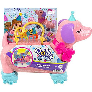 Набор Mattel Polly Pocket «Собачья вечеринка» с 2 куклами и более чем 20 аксессуарами (HKV52)