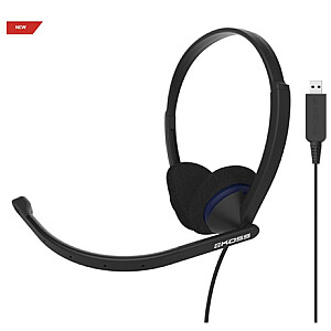Koss Headphones CS200 USB оголовье / накладные, USB, микрофон, черный,