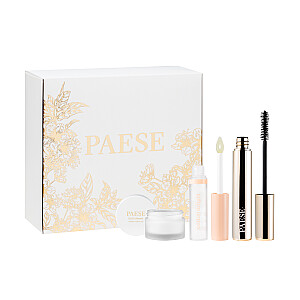 PAESE SET Perfect skropstu tuša Liloosh 10ml + vieglais mitrinošais krēms-bāze zem grima 30ml + spīdums Cotton Delight 7,5ml