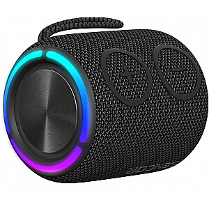 Bluetooth garsiakalbis SIRIUS 2 MINI juodas galia 16W, LED, TWS