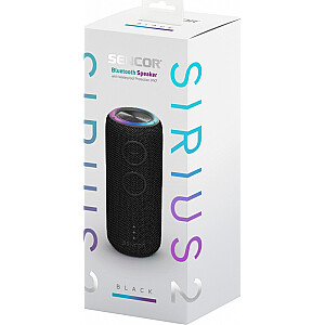 Bluetooth skaļrunis SIRIUS 2 melns jauda 20W, LED, TWS