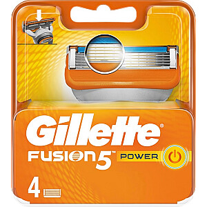 GILLETTE Fusion Power keičiamieji peiliukai skustuvui 4 vnt.