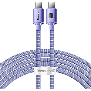 Baseus USB-C uz USB-C kabelis 2 m purpursarkans (baseus_20220224134343)