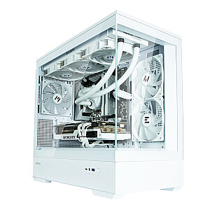 P30 V2 MicroATX Mini torņa korpuss 3 ventilatori RGB balts