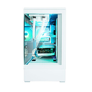 P30 V2 MicroATX Mini Tower korpusas 3 ventiliatoriai RGB baltas