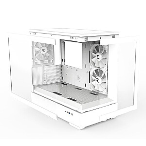 P30 V2 MicroATX Mini torņa korpuss 3 ventilatori RGB balts