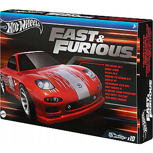 Mattel Hot Wheels Fast & Furious Fast and Furious 10-pakā (HVX27)