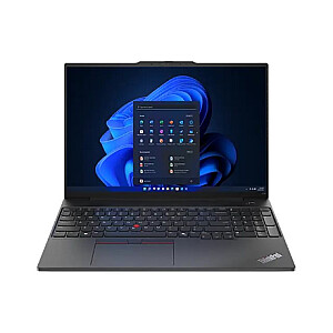 Lenovo ThinkPad E16 | Melns | 16 " | IPS | WUXGA | 1920 x 1200 pikseļi | Pretatspīduma | Intel Core Ultra 7 | 155H | 16 GB | SO-DIMM DDR5 | Cietā diska ietilpība 512 GB | Intel Arc Graphics | Windows 11 Pro | 802.11ax | Bluetooth versija 5.3 | Tastatūra