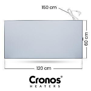 Cronos Synthelith PRO CRP-770TWP 770W Полный серый инфракрасный обогреватель с WiFi и дистанционным управлением