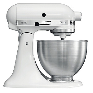 KitchenAid 5K45SSEWH stenda mikseris 275 W metālisks, balts