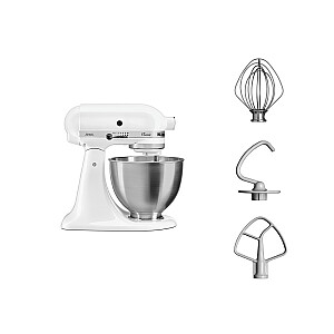 KitchenAid 5K45SSEWH stacionarus maišytuvas 275 W metalinis, baltas