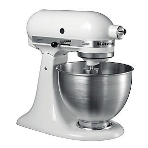 KitchenAid 5K45SSEWH stenda mikseris 275 W metālisks, balts