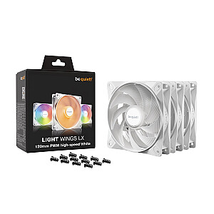 be quiet! LIGHT WINGS LX 120mm PWM High Speed 3-Pack Белый Вентилятор для корпуса компьютера 12 см 3 шт.