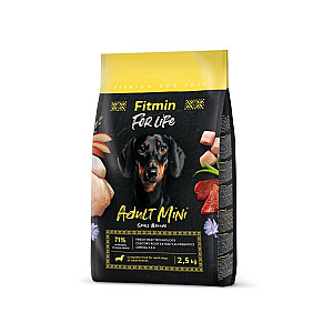 FITMIN For Life Mini Adult Small breeds - sausais suņu barība - 2.5kg