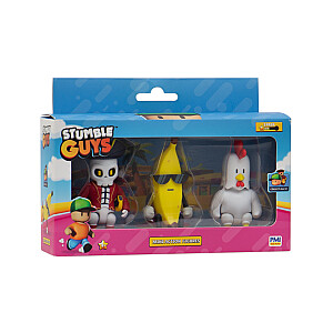 STUMBLE GUYS - MINI FIGŪRA - 3 FIGŪRŲ RINKINYS VER.B