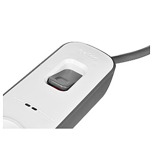 Belkin BSV401CA2M apsaugos nuo perkrovos juodas, baltas 4 AC lizdai 2 m