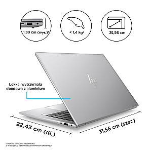 HP ZBook Firefly 14 G10 su AMD Ryzen™ 5 PRO 7640HS Nešiojama darbo stotis 35,6 cm (14") WUXGA 16 GB DDR5-SDRAM 512 GB SSD Wi-Fi 6 (802.11ax) Windows 11 Pro Pilka