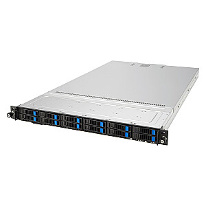 ASUS RS700A-E12-RS12U Socket SP5 Rack (1U) Черный, Сталь