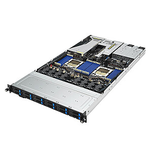 ASUS RS700A-E12-RS12U Socket SP5 Rack (1U) Черный, Сталь
