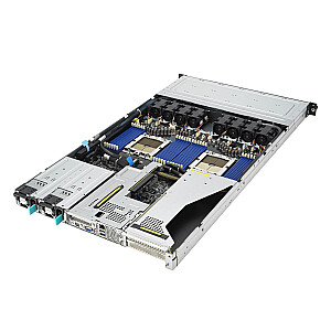 ASUS RS700A-E12-RS12U Socket SP5 Rack (1U) Черный, Сталь