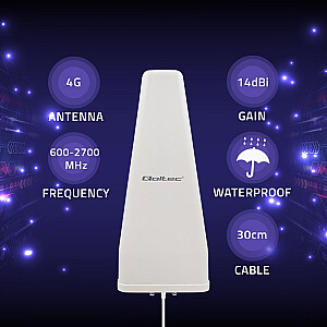 DUAL 4G LTE antena | 14 dBi | daudzvirzienu | ārpusē