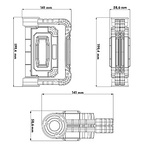 Maclean LED COB darba lampa, 300 lm, 3 gaismas režīmi, 4xAA barošana, krāsu temperatūra 6500K, MCE439