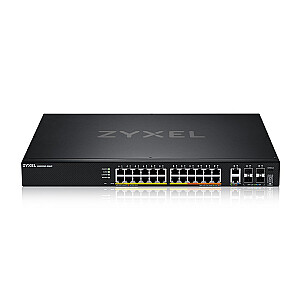 L3 piekļuves punkts 24 porti PoE, 10GbE RJ-45, 4 porti 10GbE SFP+ XGS2220-30HP-EU0101F