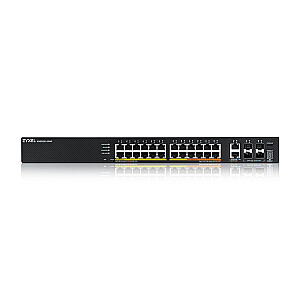 L3 piekļuves punkts 24 porti PoE, 10GbE RJ-45, 4 porti 10GbE SFP+ XGS2220-30HP-EU0101F