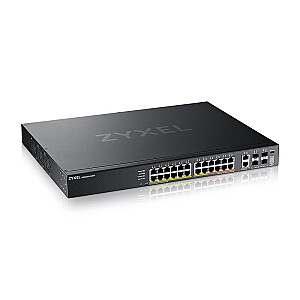 L3 piekļuves punkts 24 porti PoE, 10GbE RJ-45, 4 porti 10GbE SFP+ XGS2220-30HP-EU0101F