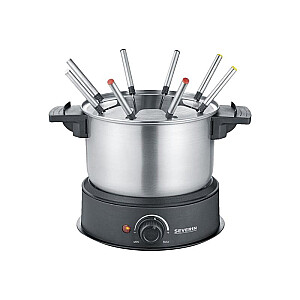 Severin Fondue komplekts 1,4l nerūsējošā tērauda melns Schwarz FO 2470 (FO 2470)