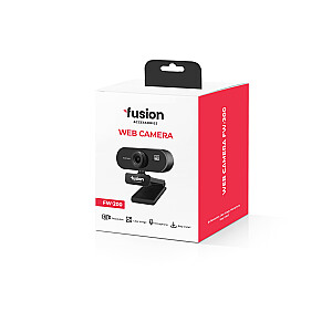 Fusion FW-200 WEB kamera USB 2.0 | 2160p | HD mikrofons| melna