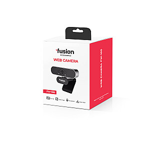 Fusion FW-100 WEB kamera USB 2.0 | 1080p | HD mikrofons| melna