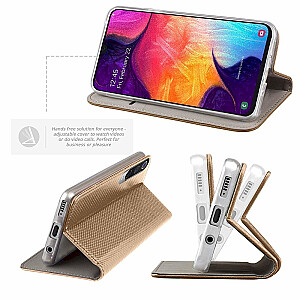 Fusion Magnet case Grāmatveida maks Samsung A536 Galaxy A53 5G zeltains