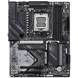 GIGABYTE X870 GAMING WIFI6 mātesplate - atbalsta AMD Ryzen 9000 CPU, 8+2+2 fāzes VRM, līdz 8000MHz DDR5 (OC), 1xPCIe 5.0 + 2xPCIe 4.0, Wi-Fi 6, 2.5GbE LAN, USB 4