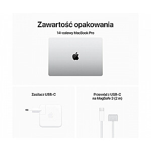 MacBook Pro 16,2 colių: M3 Max 16/40, 48GB, 1TB - Sidabrinė