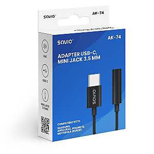 Audio adapter - USB-C Jack 3.5mm. AK-74