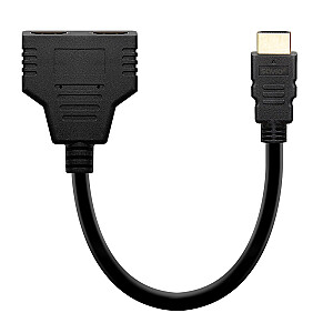 HDMI skirstytuvas (M) - HDMI (F) x 2, AK-77