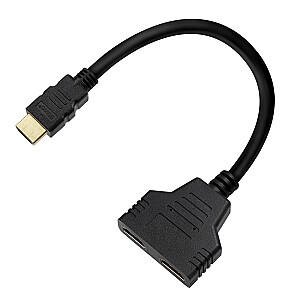 HDMI skirstytuvas (M) - HDMI (F) x 2, AK-77