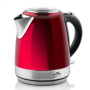 ETA | Mini Kettle | ETA859990010 | Elektriskais | 2100 W | 1.2 L | Nerūsējošais tērauds | 360° rotējoša pamatne | Sarkans