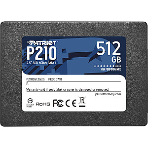 Patriot P210 512GB 2.5" SATA III SSD (P210S512G25)