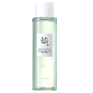 BEAUTY OF JOSEON Zaļā plūme atsvaidzinošs toneris AHA + BHA toniks sejai 150ml