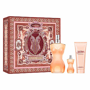 SET JEAN PAUL GAULTIER Classique EDT smidzinātājs 100ml + EDT 6ml + ĶERMEŅA LOSJONS 75ml