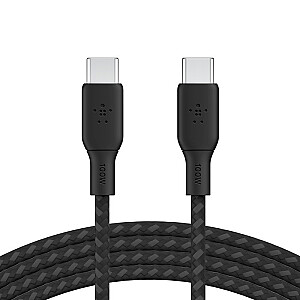 USB-C į USB-C 100W pintas laidas 3m juodas