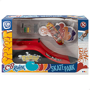 Galdā spēle "Pirkstu skrituļdēļu komplekts ar trasi" Skate Park Riders CB49707